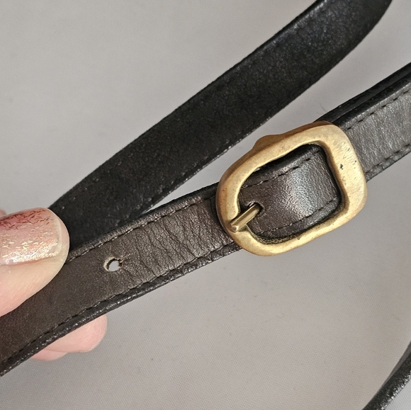 Capelli Vintage Leather & Suede Crossbody Bag, Structured - Picture 3 of 11